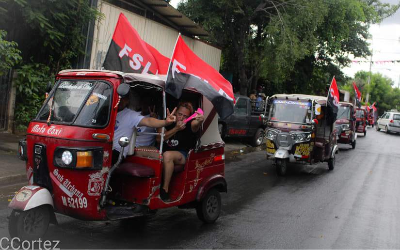 Caravana vehicular recorri Managua en respaldo a la paz y